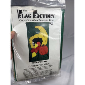 The Flag Factory Horn Of Plenty Complete Flag Kit Style 63776 Fall Holiday New